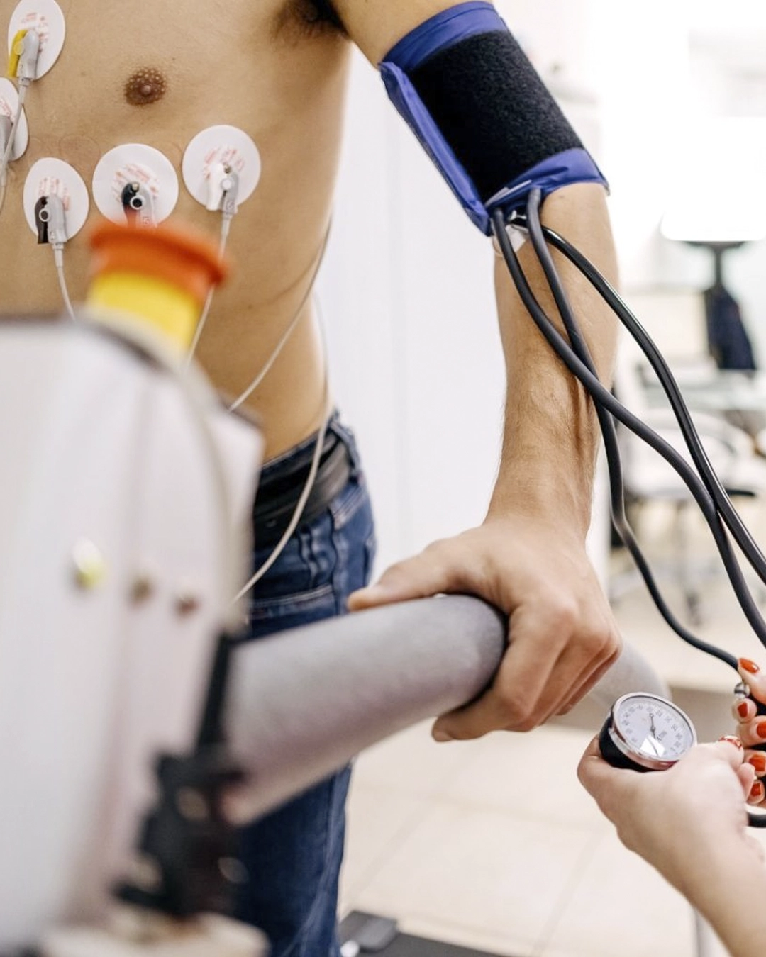 Nuclear stress testing for heart blood flow evaluation